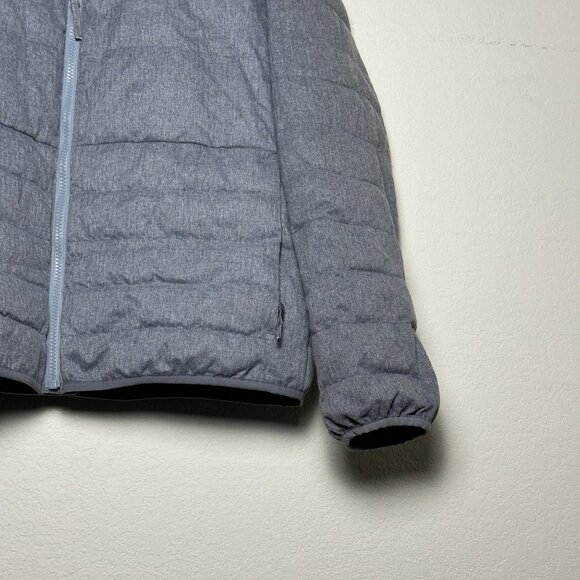GAP Puffer Jacket Men M Grey Gorp Utility  Outerwear Full Zip Hiking Winter Fall - Picture 8 of 11
